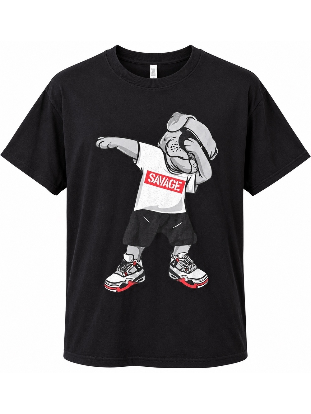 Savage Bulldog Dab Graphic T Shirt Large Black Alstyle Streetwear Sneaker Tee
